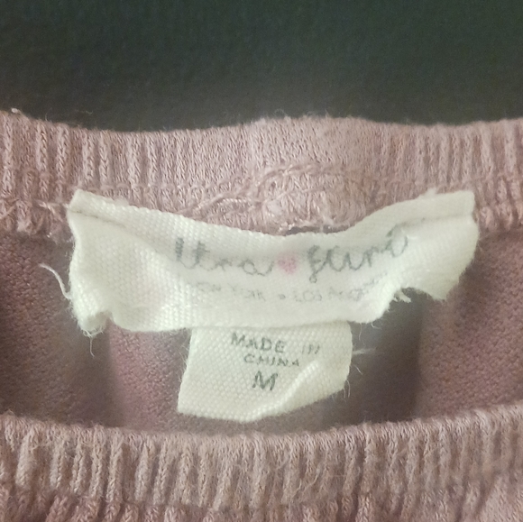 ULTRA FLIRT MEDIUM LIGHT PINK WOMEN'S OFF THE SHOULDER SUMMER TOP - Picture 3 of 3